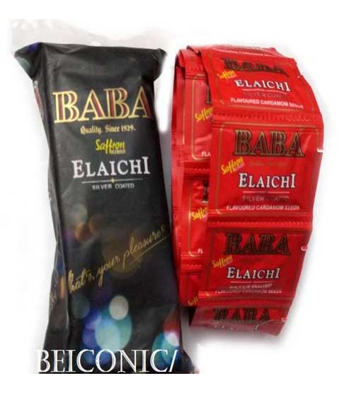 Pack Of 81 Sachet Baba Elaichi cardamom silver coated